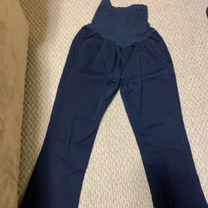 Navy maternity dress pants